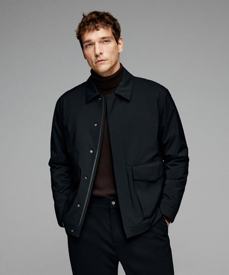 short lapel coat jacket /2color　SH2605