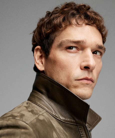 suede leather jacket with white goose down　SH2637