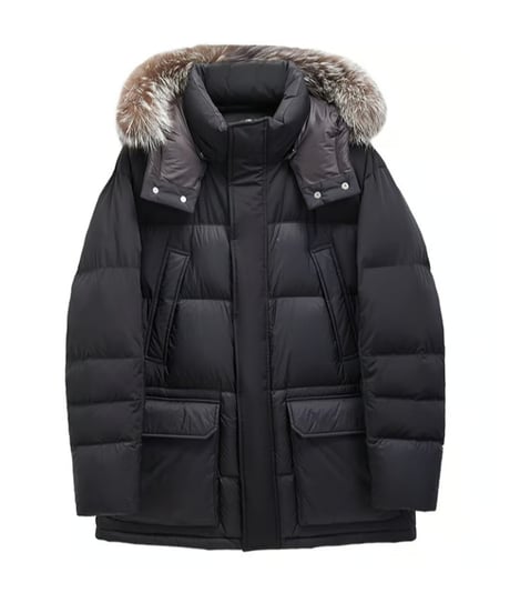 silver fox fur down jacket　SH2410