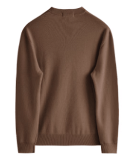 round neck sweater in wool /4color　SH2649