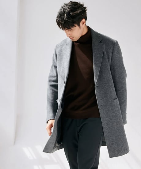 wool mid-length coat jacket　SH2435