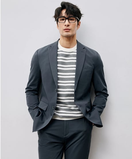 striped round neck t-shirt /2color　SH2455