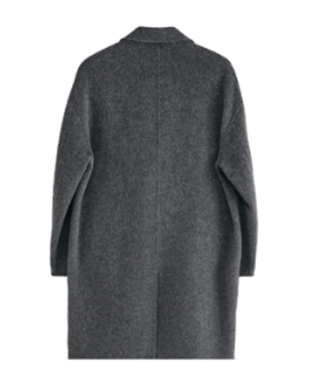 wool coat in mulberry silk /2color　SH2602