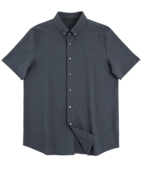 cotton piqué slim shirt /2color　SH2488