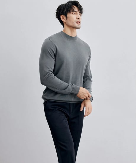 high neck sweater wool 100％ /7color　SH2316