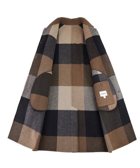 wool mid length coat jacket /2color　SH2379