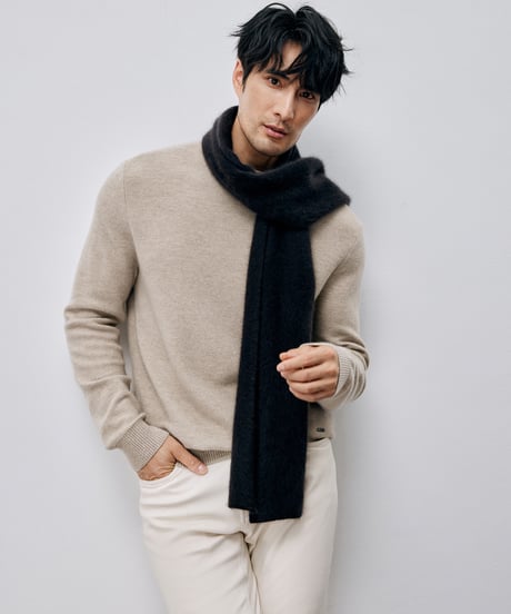round neck sweater cashmere 100%　SH2691