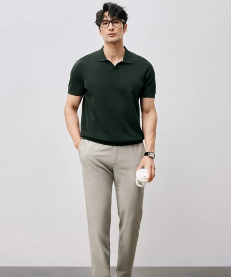 stretch elastic waist pants /2color　SH2496