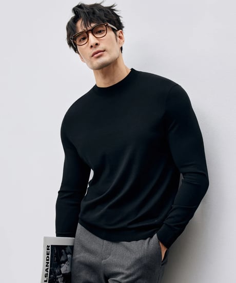 turtleneck sweater wool 100% /3color　SH2428