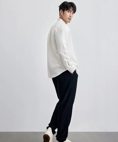 casual pants with elastic waistband straight fit　SH2125