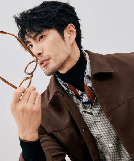 stretch suede jacket /3color　SH2676