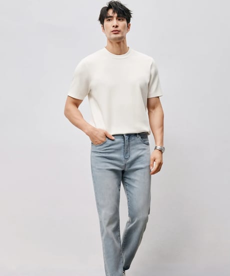 stretch light blue jeans　SH2453