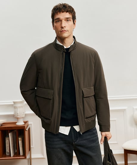 cotton stand-up collar jacket /2color　SH2582