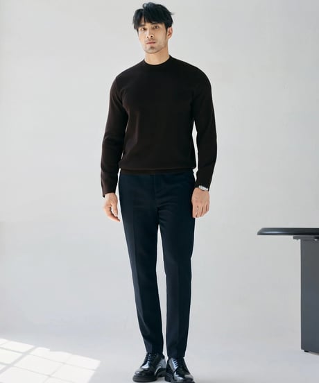 wool high neck sweater /4color　SH2258
