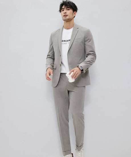 casual pants with single pleats /2color　SH2124