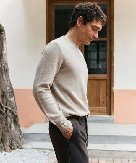 round neck sweater cashmere 100%　SH2691