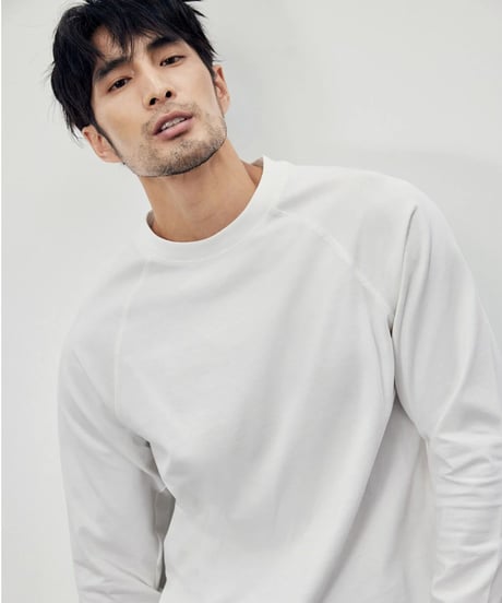 basic cotton round neck T shirt /4color　SH2284