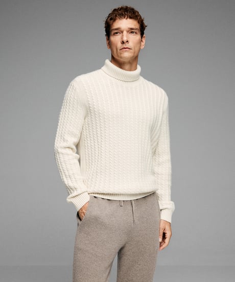 sweater turtleneck cashmere shirt /2color　SH2683