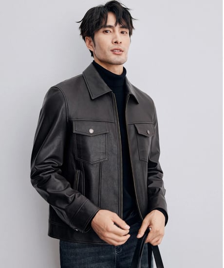 leather jacket sheepskin 100%　SH2330