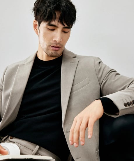 corduroy slim casual jacket /2color　SH2271