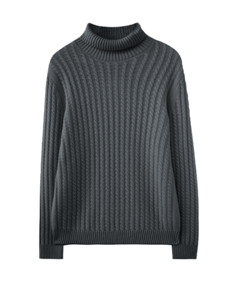 sweater turtleneck cashmere shirt /2color　SH2683