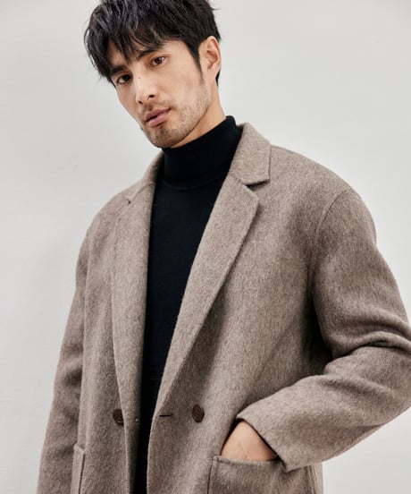 wool mid length coat　SH2444