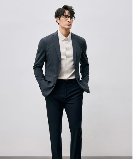 cotton piqué slim shirt /2color　SH2488
