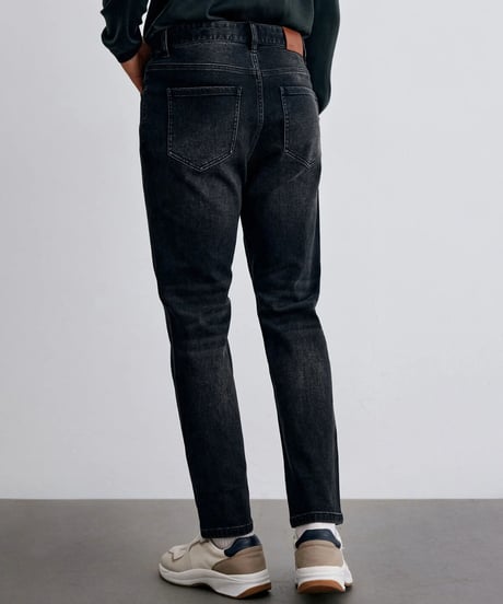 black gray wash stretch jeans　SH2312
