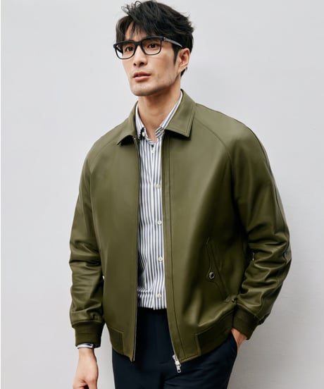 100% sheepskin leather jacket　SH2460