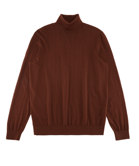 sweater turtleneck washable wool business /7color　SH2598