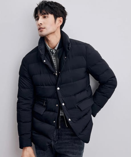 white goose stand collar down jacket /2color　SH2337