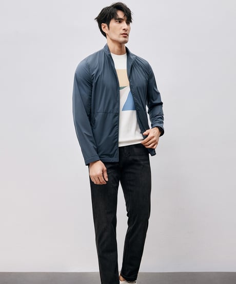 stand collar uv jacket /2color　SH2505
