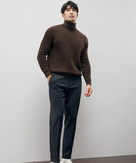 yak slim high neck sweater /2color　SH2214