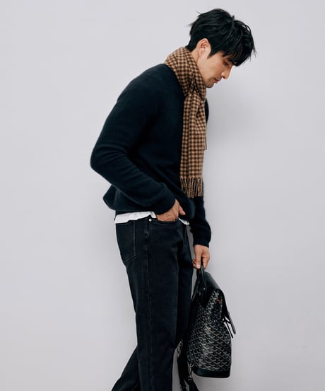 denim pants stretch slim straight fit　SH2579