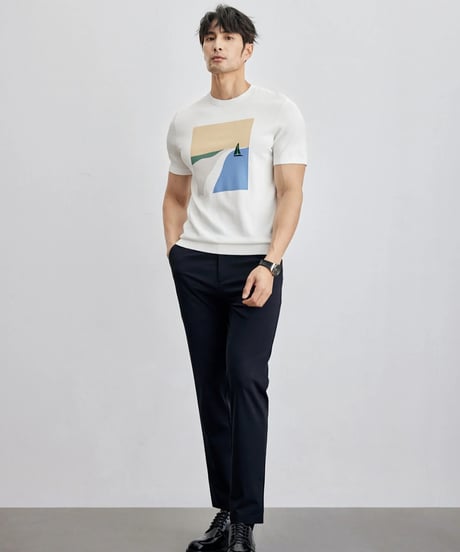 stretch slim casual pants /2color　SH2108