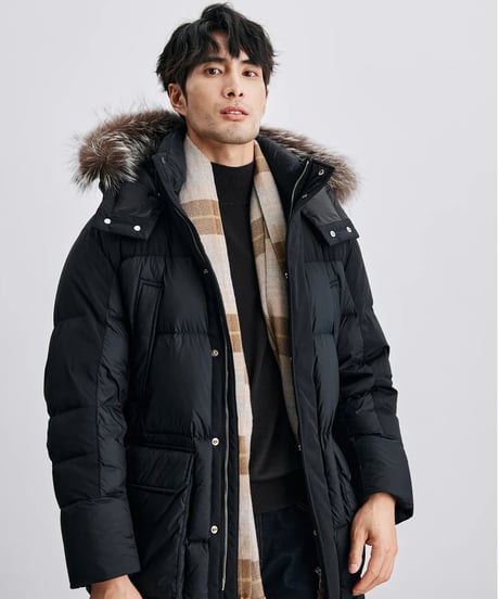 silver fox fur down jacket　SH2410