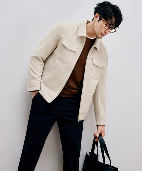 jacquard denim jacket  /2color　SH2682