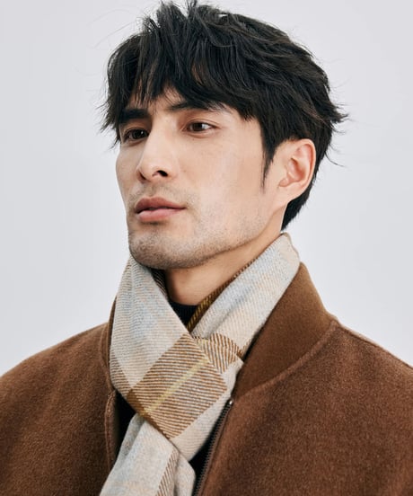 baseball collar wool tweed jacket /2color　SH2416
