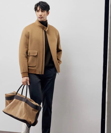 wool stand collar jacket /2color　SH2218