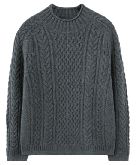 half turtleneck sweater in wool　SH2687