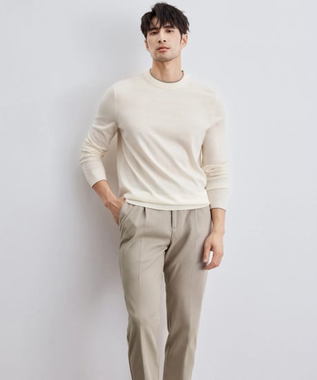 cotton single pleat casual pants　SH2299