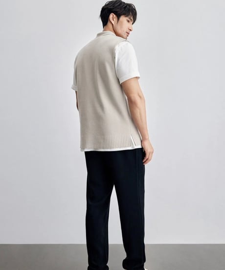 wool knit vest /2color　SH2131