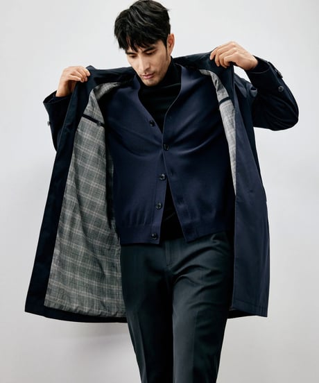 stencil collar coat /2color　SH2277