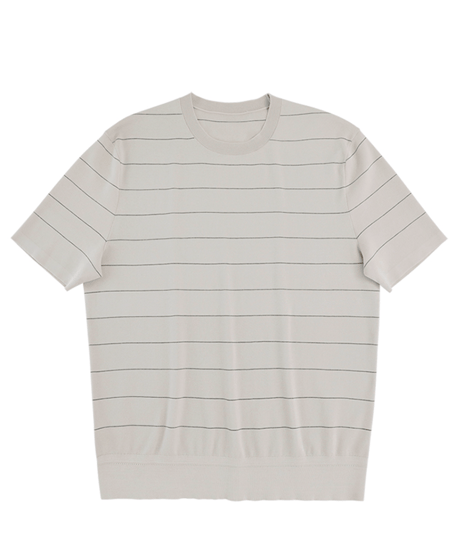 round neck knit short sleeve t-shirt /2color　SH2495
