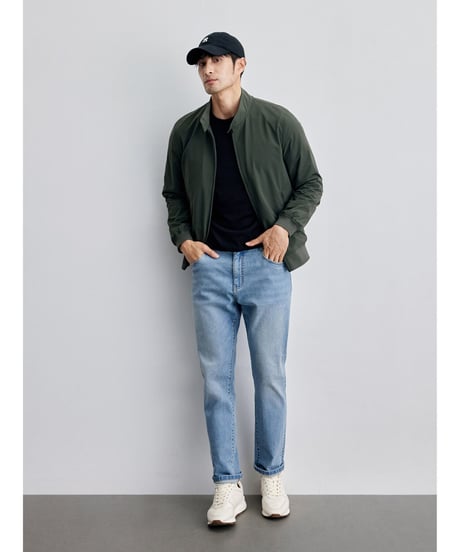 テーパード デニム オールシーズン ダッドパンツ