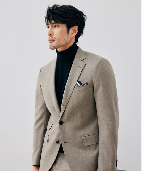 sweater turtleneck washable wool business /7color　SH2598
