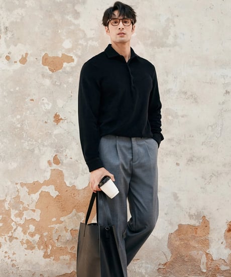 pile lapel shirt /2color　SH2385