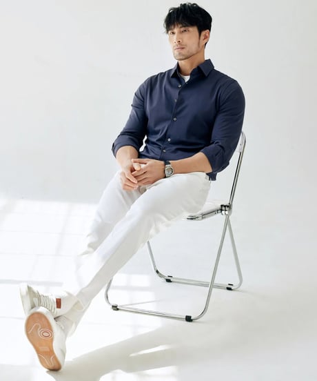 Windsor collar shirt /2color　SH2375