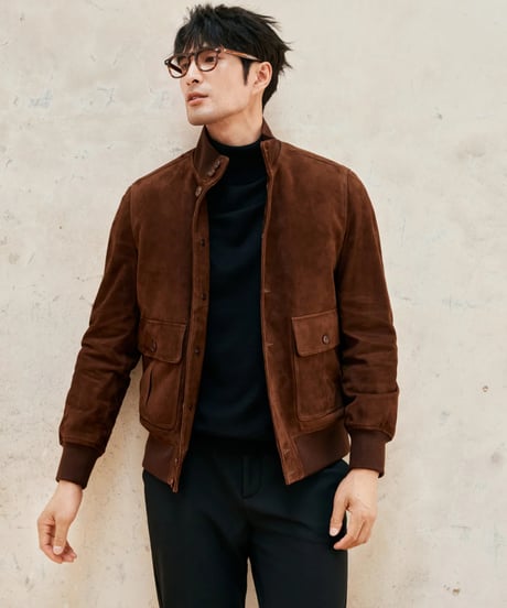 suede leather jacket lamb leather 100%　SH2394