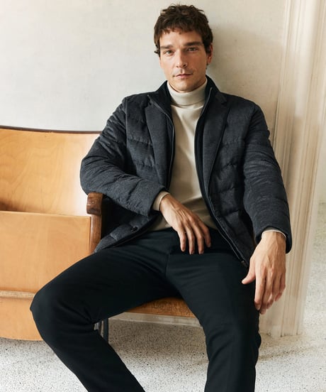 down jacket suit wool /2color　SH2566